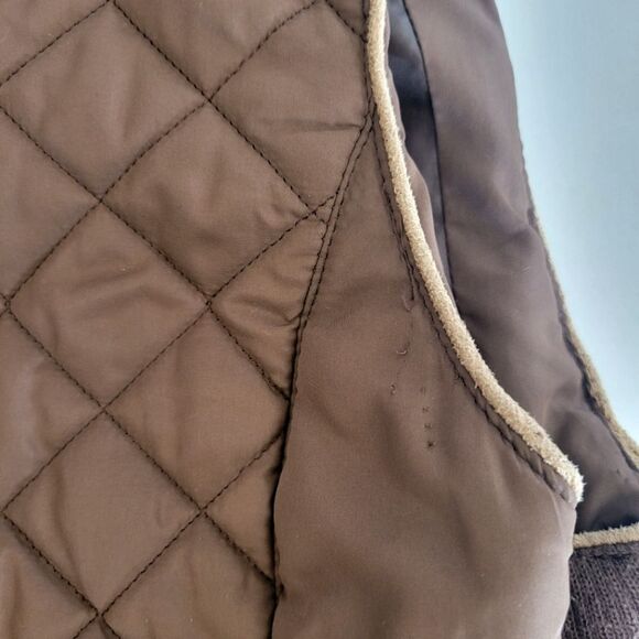 C'ESTTOI Vest Brown/Gold Sz L - Picture 2 of 4